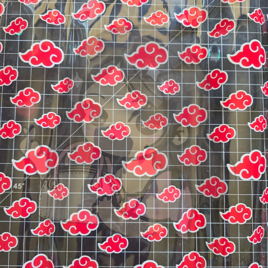 Clear Totes - Made to Order - Cloud Design 1