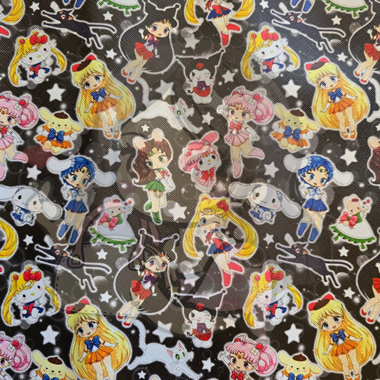 Kawaii - Made to Order - Kawaii Friends with Moon Friends Black